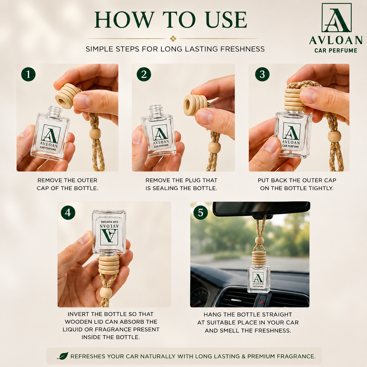 AVLOAN Painepal Exotic Car Air Freshener – Premium Hanging Car Perfume for Long Lasting Luxury Fragrance | Exotic Tropical Aroma Diffuser for Car, Home & Office - Image 4